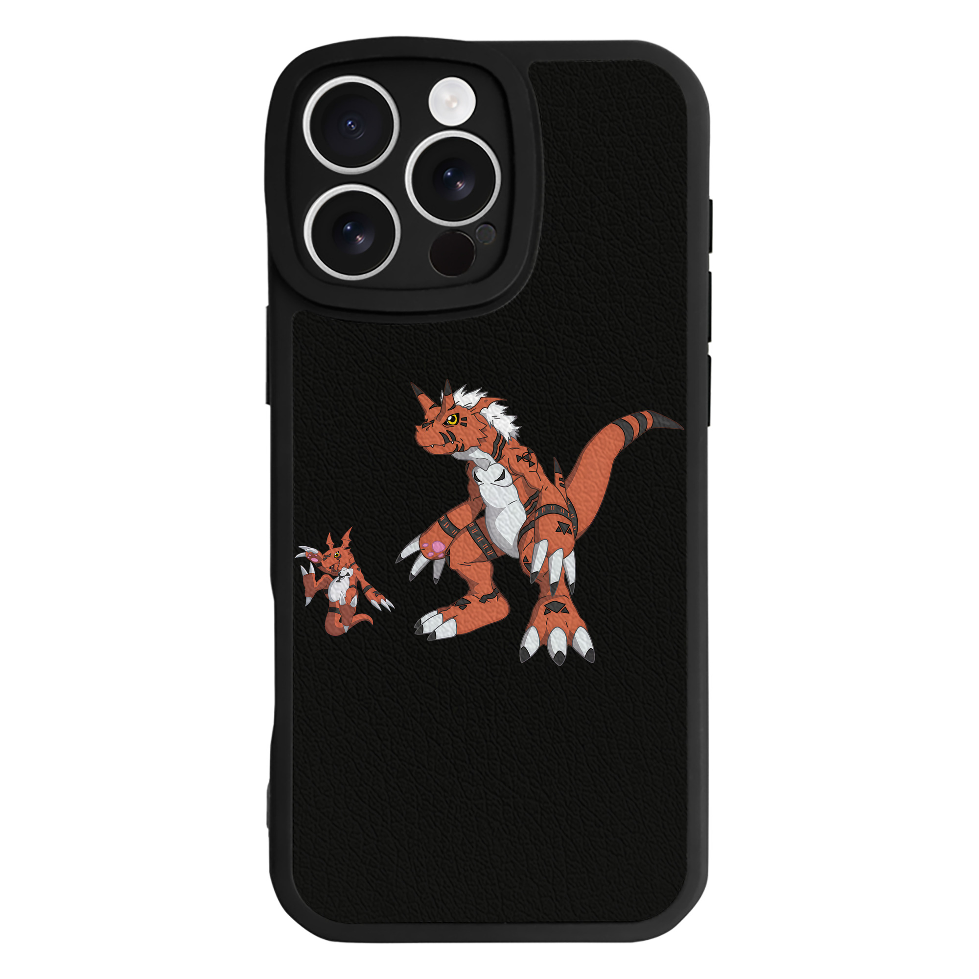 （画像用） Digimon デジタルモンスター/デジモン 【iPhone 16シリーズ対応】シリコンスマホケース（レザー調） 材質：シリコン